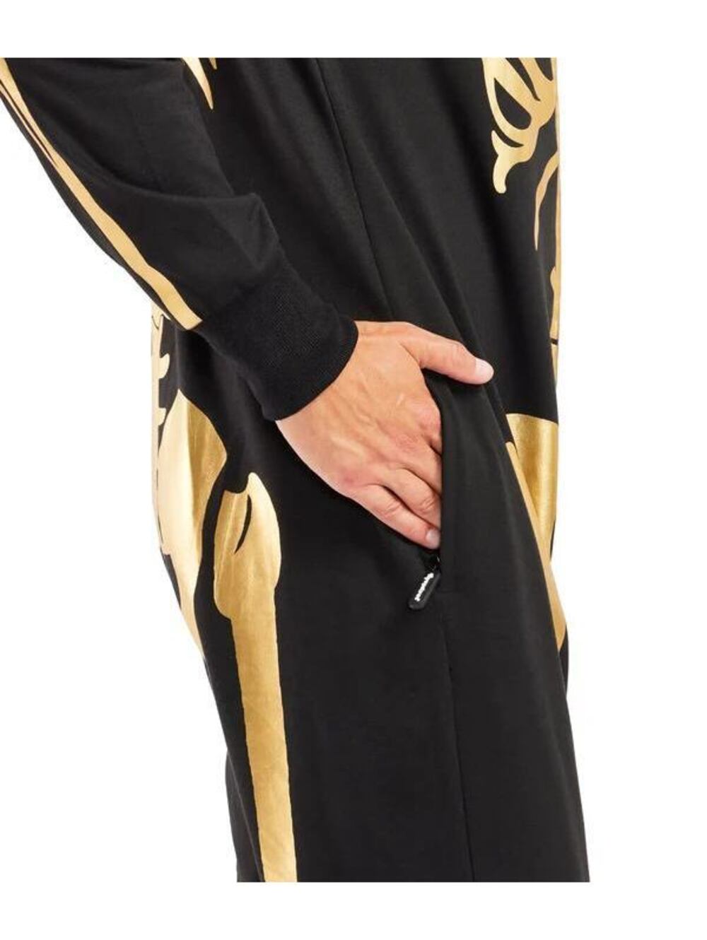 NWT Tipsy Elves Men's Gold Skeleton Costume Size Small - Picture 9 of 11